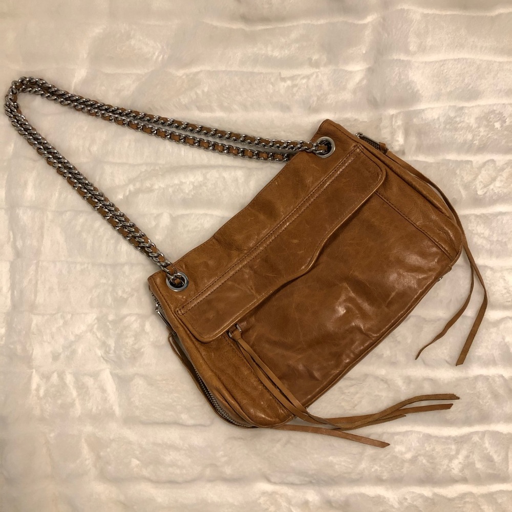 Rebecca Minkoff “Swing” Double Chain leather purse